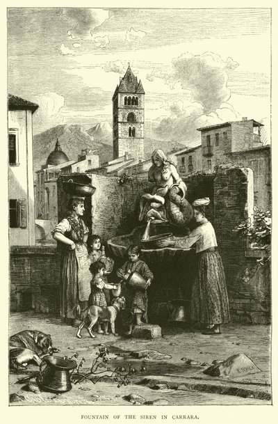 A sziréna szökőkútja Carrarában alkotó: English School