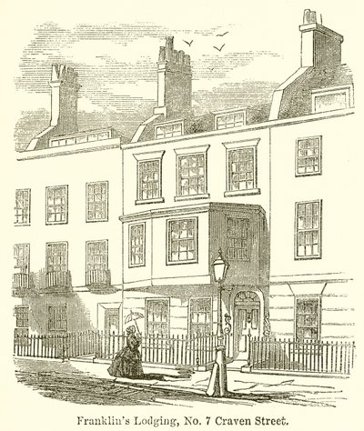 Franklins Lodging, No. 7 Craven Street alkotó: English School