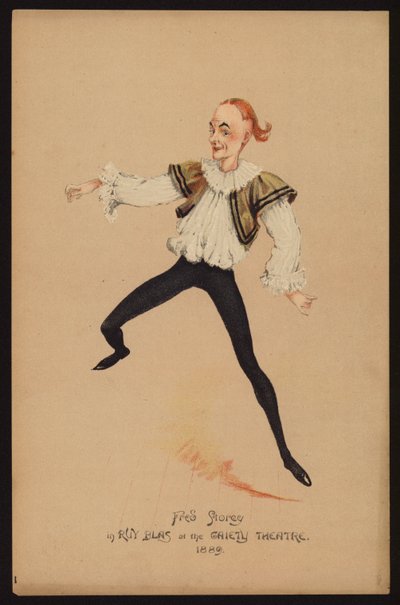 Fred Storey, angol színész és táncos (színes litho) alkotó: English School