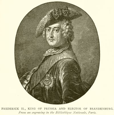 Frigyes porosz király és brandenburgi választófejedelem alkotó: English School