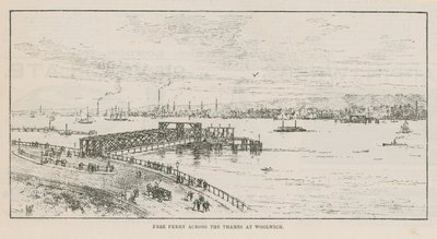 Ingyenes komp a Temzén keresztül Woolwichban alkotó: English School