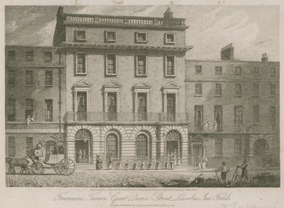 Freemasons Tavern, Great Duncan Street, Lincolns Inn Fields, London alkotó: English School