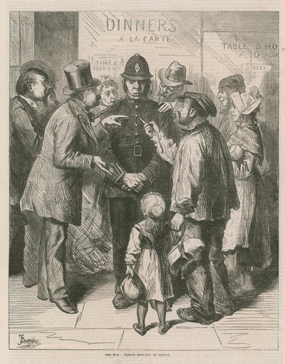 Francia menekültek Londonban alkotó: English School