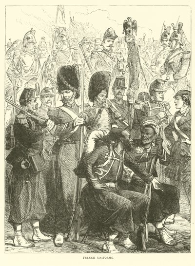 Francia egyenruha, 1870. szeptember alkotó: English School