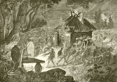 A druidák őrjöngő vallási orgiái alkotó: English School