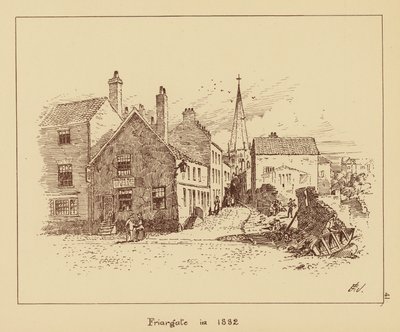 Friargate 1882-ben (litográfia) alkotó: English School