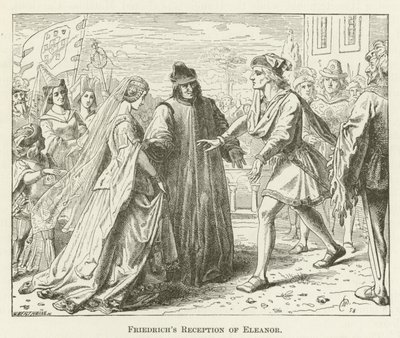 Friedrichs Eleanor fogadása alkotó: English School