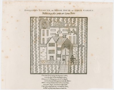 A Hollands Leaguer előlapja, 1632. Paris Garden alkotó: English School