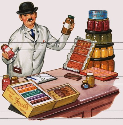 Gyümölcsök és tartósítószerek alkotó: English School