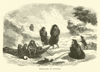 Fuegians télen alkotó: English School