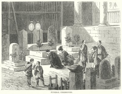 Temetési szertartások (metszet) alkotó: English School