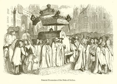 Rothes hercegének temetési menete alkotó: English School