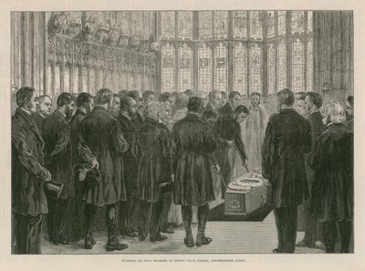 Stanley dékán temetése a VII. Henrik kápolnában alkotó: English School