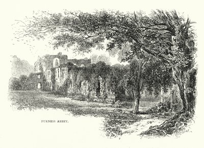 Furness Abbey (metszet) alkotó: English School