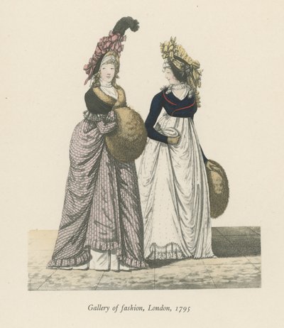 Divatgaléria, London, 1795 alkotó: English School