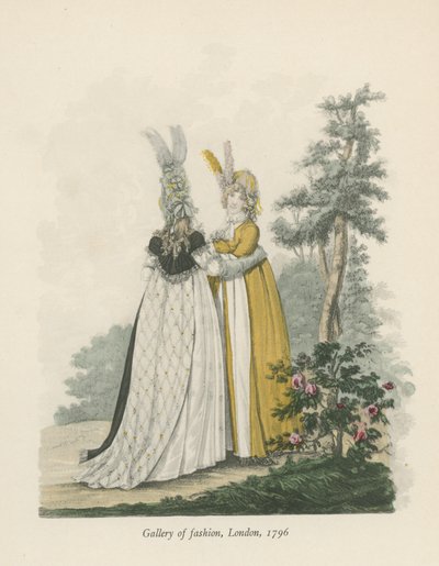 Divatgaléria, London, 1796 alkotó: English School
