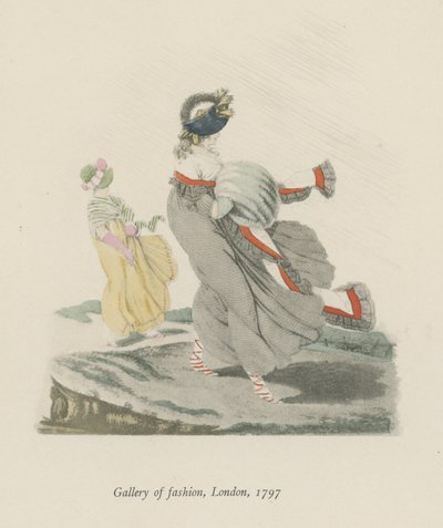 Divatgaléria, London, 1797 alkotó: English School