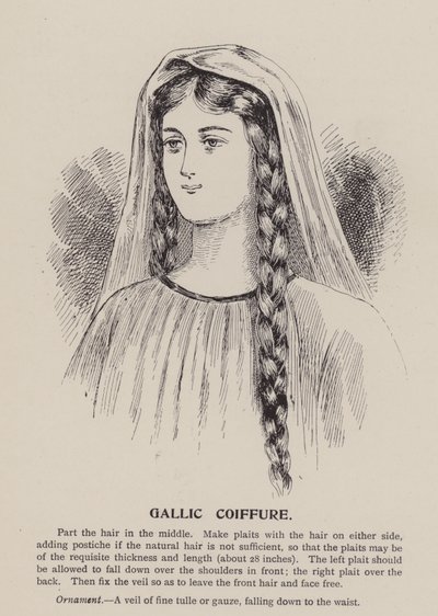 Galliai frizura (metszet) alkotó: English School