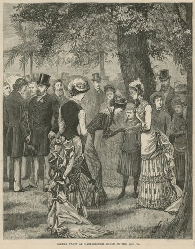 Kerti parti a Marlborough House-ban 1883. július 23-án alkotó: English School