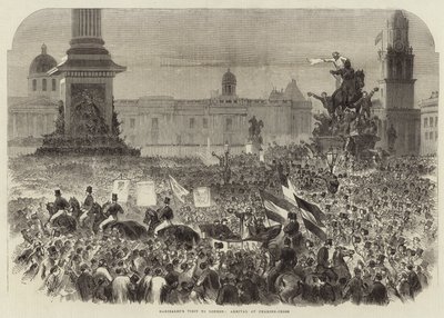 Garibaldis látogatás Londonban alkotó: English School