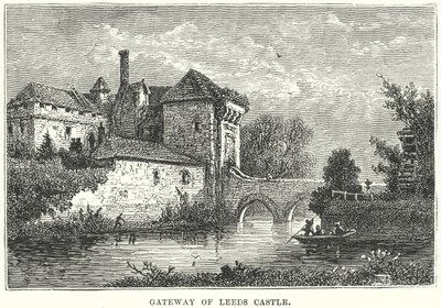 A leedsi vár kapuja (metszet) alkotó: English School