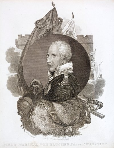 Gebhard von Blucher, porosz tábornagy (metszet) alkotó: English School