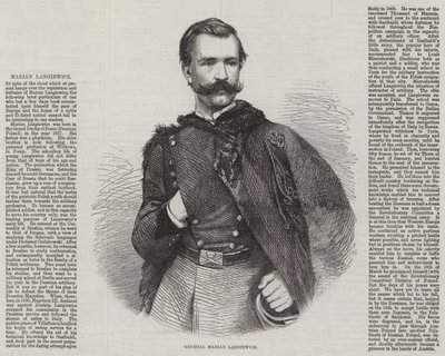 Marian Langiewicz tábornok (metszet) alkotó: English School