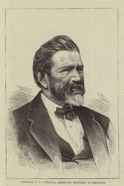 R. C. Schenck tábornok, amerikai miniszter Angliában (metszet) alkotó: English School
