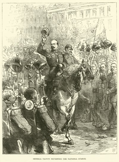 Trochu tábornok áttekinti a nemzetőrséget, 1870. szeptember alkotó: English School