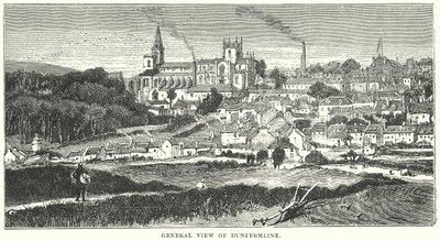 Gesamtansicht von Dunfermline von English School