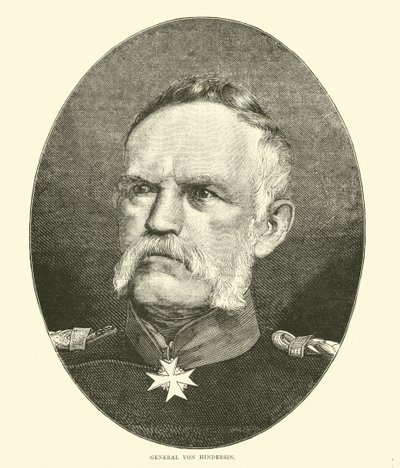 General Von Hindersin, Oktober 1870 von English School