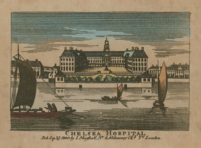 Gesamtansicht des Chelsea Hospital von English School