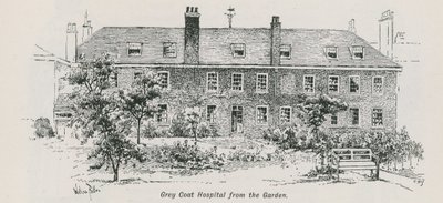 A Gray Coat Hospital általános képe a kertből alkotó: English School