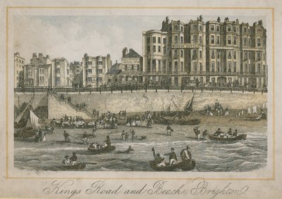 A Kings Road és a strand általános képe Brightonban alkotó: English School