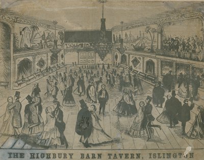 Általános nézet az emberekről a Highbury Barn Tavernben alkotó: English School