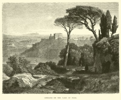 Genzano a Nemi-tavon alkotó: English School