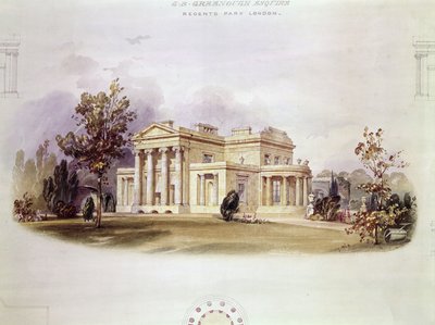 George B. Greenoughs villa a Regents Parkban, Londonban alkotó: English School