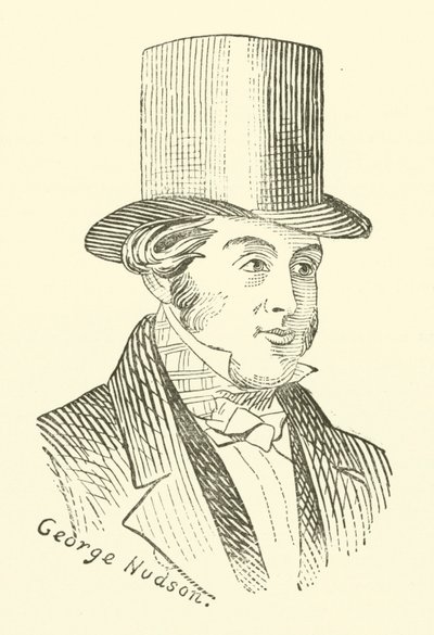 George Hudson, a vasúti király (metszet) alkotó: English School
