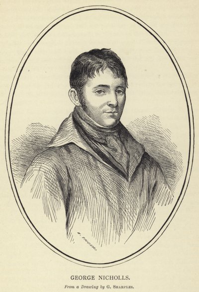 George Nicholls, G Sharples rajzából alkotó: English School