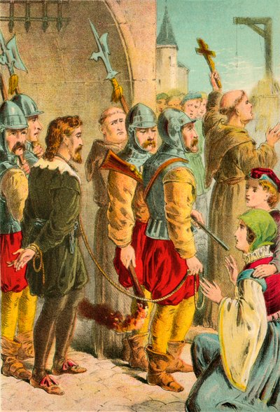 George Wishart vezetett a kivégzéshez alkotó: English School