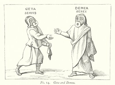 Geta és Demea (metszet) alkotó: English School