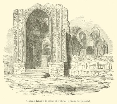 Ghazan kán mecsete Tabrizban (metszet) alkotó: English School