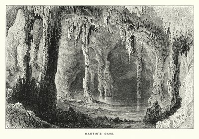 Gibraltár: Márton-barlang (metszet) alkotó: English School