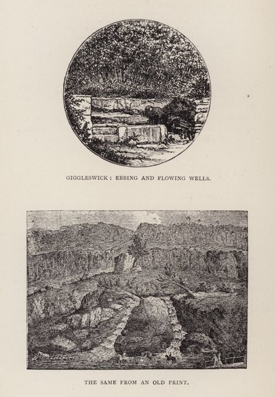 Giggleswick, Ebbing és folyó kutak (metszet) alkotó: English School