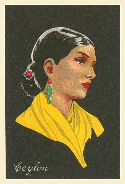 Sok ország lányai: Ceylon (színes litográfia) alkotó: English School