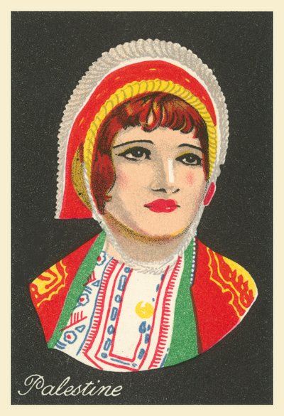 Sok ország lányai: Palesztina (színes litográfia) alkotó: English School