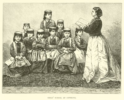 Mädchenschule in Cettigne von English School