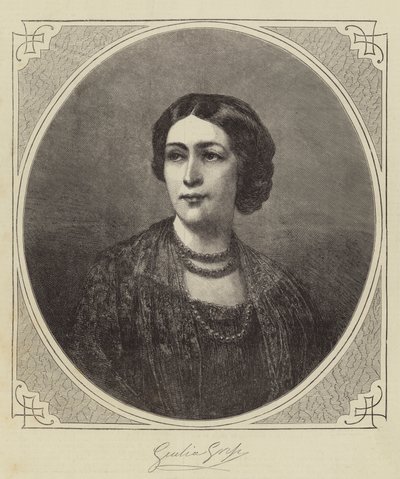 Giulia Grisi (metszet) alkotó: English School