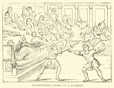 Gladiátor show egy banketten alkotó: English School