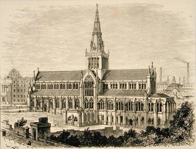 Glasgow-i katedrális 1880 körül, a Religious Tract Society által kiadott „Scottish Pictures”-ből alkotó: English School
